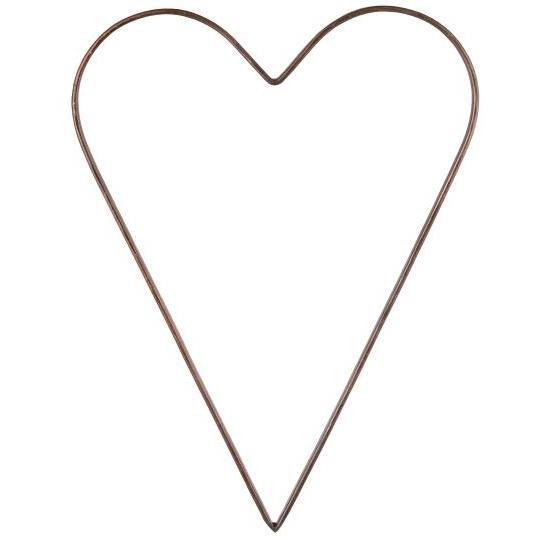 Ib Laursen, metallinen sydän, 30x22,5cm