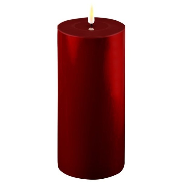 Deluxe Homeart, Led kynttilä, burgundin punainen, 20cm